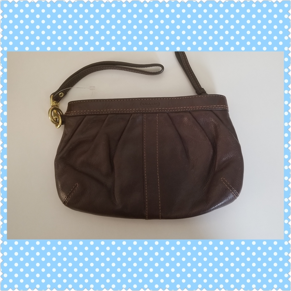 Coach Brown Leather wrislet